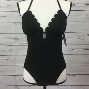 Time and Tru Black One-Piece Swimsuit